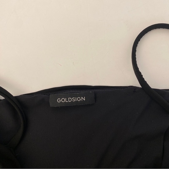 Goldsign || The Ezra Shirred Stretch-jersey Tank Bodysuit Black - Picture 6 of 8